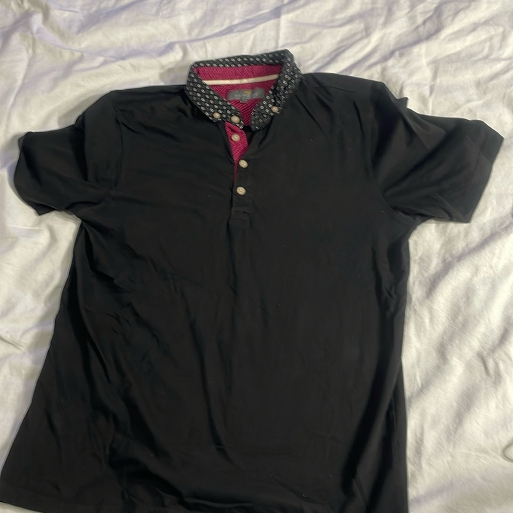 ♠️ 3/20 HYDROGEN Men’s Casual Tennis Shirt Black Size Medium